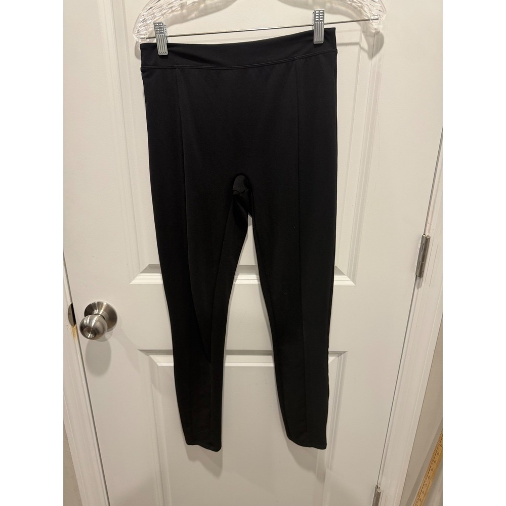 Assets by Spanx Womens Leggings Front Seam Slimming Black Size M